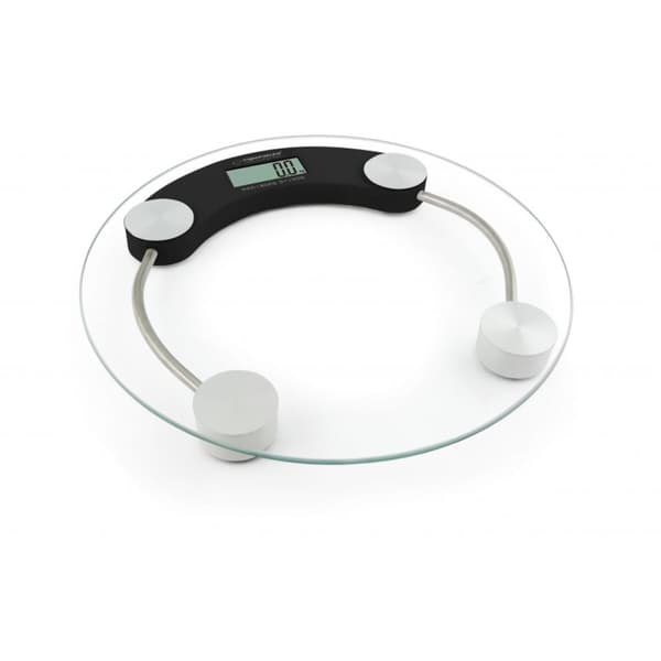 Digital badevægt Esperanza EBS007K Sort Glas