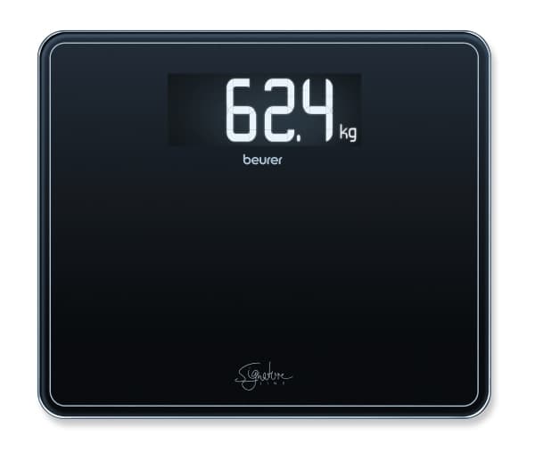 Beurer GS410 musta lasi asteikko SignatureLine
