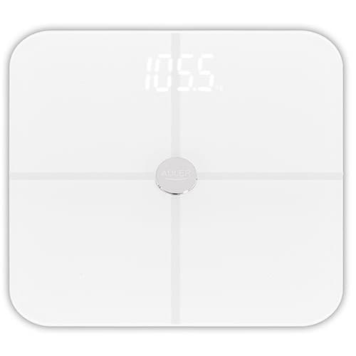 Adler Smart badevægt | AD 8187 | Maksimal vægt (kapacitet) 180 kg | Nøjagtighed 100 g | BMI-måling | Hvid