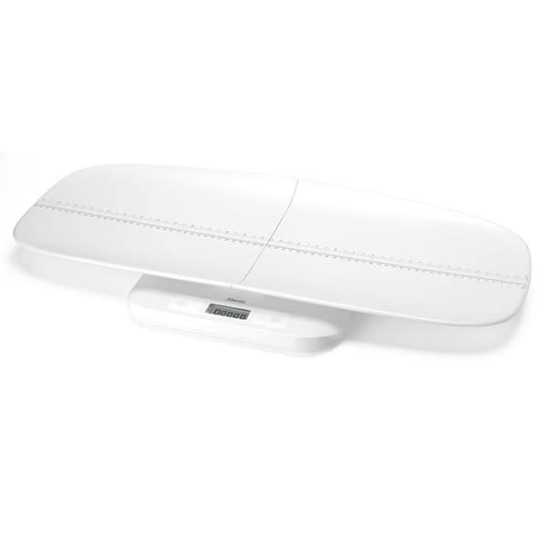 Alecto BC70 - Digital baby scale, person scale och djurskala i en enhet - Upp till 150 kg med avtagbar plattform - Vit