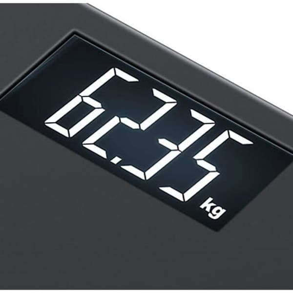 Beurer PS 240 personvåg - Gummerad platta - Upplyst svart skärm - Kapacitet 180 kg - Gradering 50 g