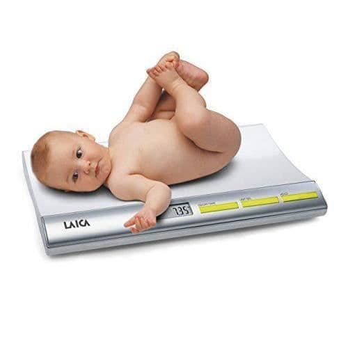 LAICA PS3001W1 - BABYVÅG - lay Balance pesabambini Electronica, Silver