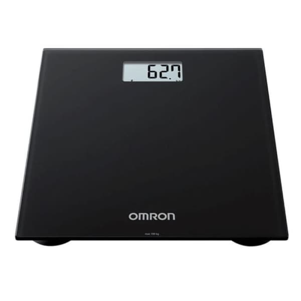 Omron HN300 - Ansluten digital personvåg svart 150Kg LCD-skärm
