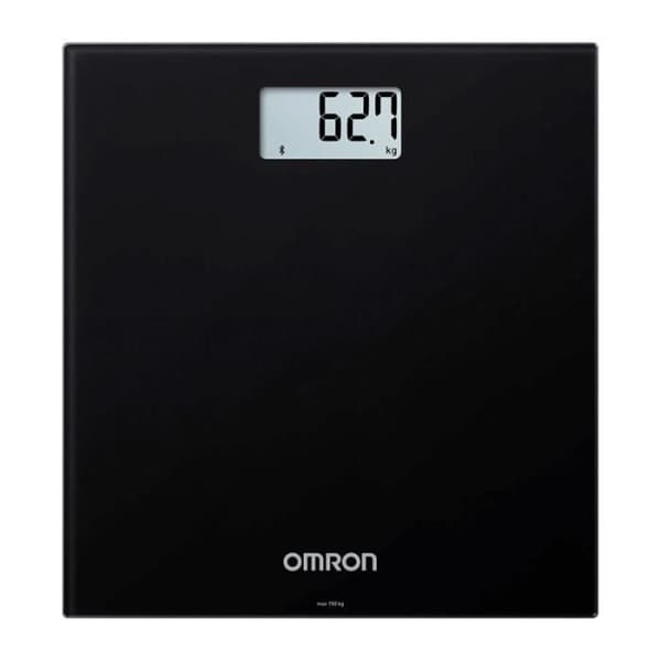 Omron HN300 - Ansluten digital personvåg svart 150Kg LCD-skärm