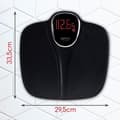 Miniatyrbild 6 av 6: Digital badrumsvåg med hög precision 180 kg, LCD-skärm, automatiskt stopp. Camry CR8171B Svart 05377