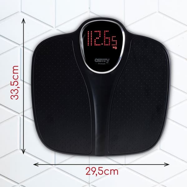 Digital badrumsvåg med hög precision 180 kg, LCD-skärm, automatiskt stopp. Camry CR8171B Svart 05377