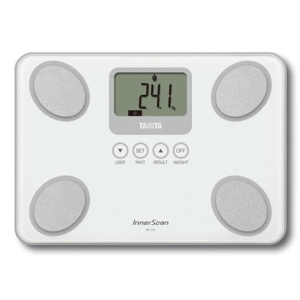 TANITA BC731WH36 Badrumsvåg - Glasdesign - Vit