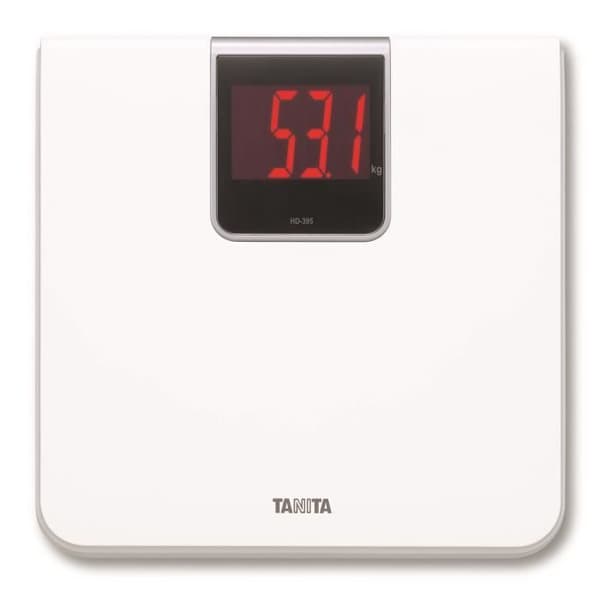 TANITA HD395WH36 personvåg - Robust - Extra stor LED-skärm - Vit