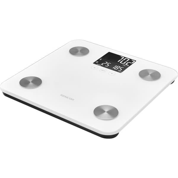 Personvåg - SENCOR - SBS 6025WH - LCD-skärm - Vit