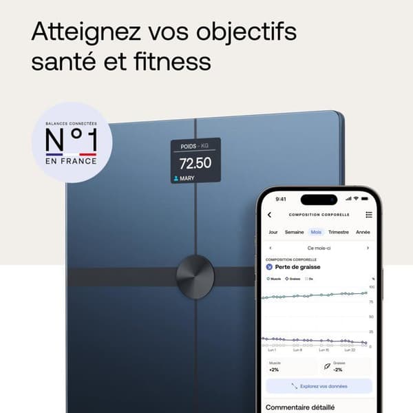 Ansluten våg Withings Body Smart Svart