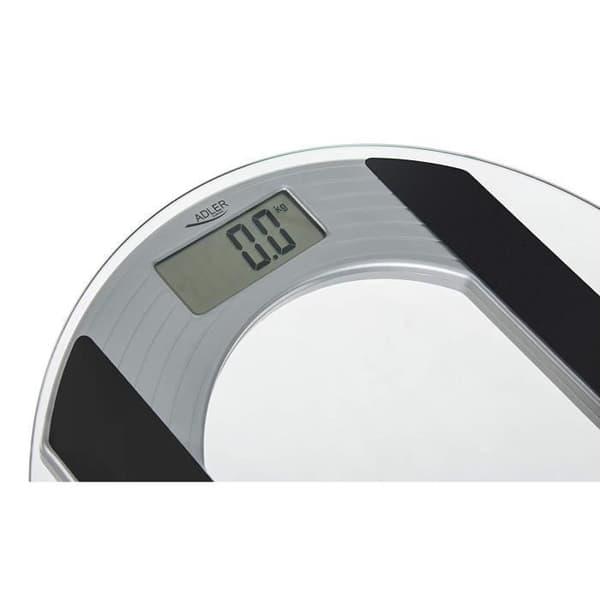 Rund digital glaspersonvåg - ADLER - 150 kg - 4 DMS-sensorer - ESG-plattform