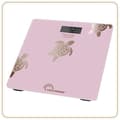 Pikkukuva 3 / 3: Henkilövaaka - LITTLE BALANCE - 8729 - Metallinhohtoiset kultaiset kilpikonnat - USB-korjattava - 180 kg / 100 g - Vaaleanpunainen