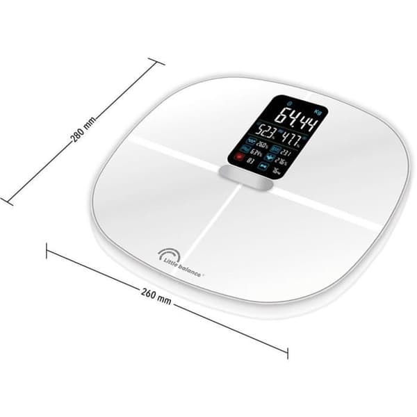 LITTLE BALANCE Hvid forbundet vægt 180 kg / 100 g