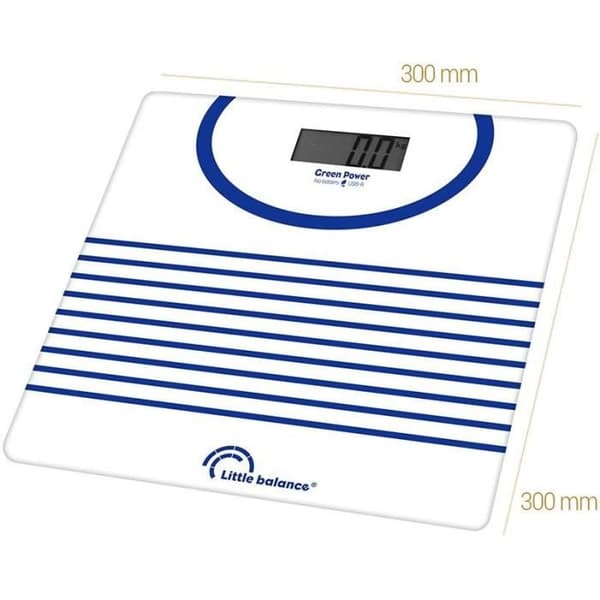 Personvåg - LITTLE BALANCE - 8655 - USB-reparerbar - 180 kg / 100 g - Marin
