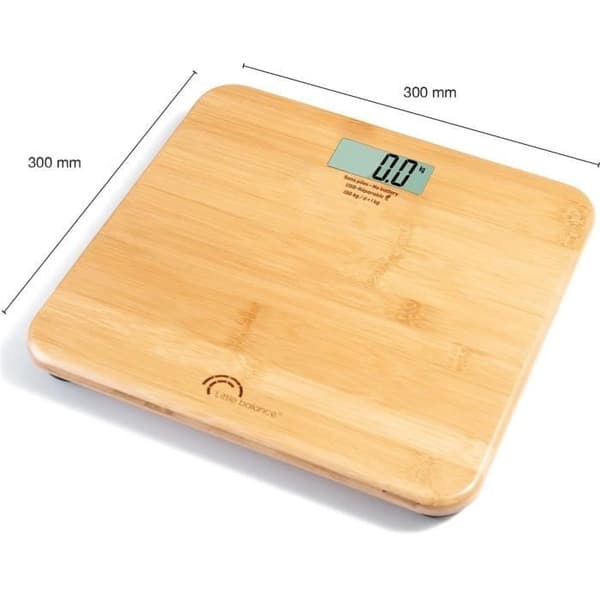 Kylpyhuonevaaka - LITTLE BALANCE - 8745 - USB-korjattava - 150 kg / 100 g - My bamboo