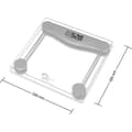 Miniatyrbillede 3 af 4: LITTLE BALANCE 8193 SB2 elektronisk vægt - Transparent hærdet glasplatform - 160 kg / 100 g