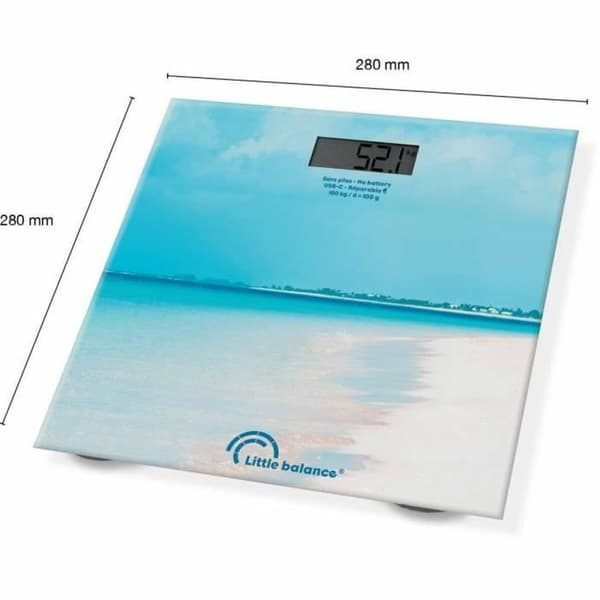 Digital badevægt Little Balance Caribe Blå