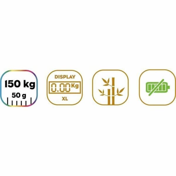 Digitaalinen henkilövaaka Little Balance Automática Kinetic Bambu