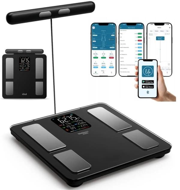 SMART BLUETOOTH BADRUMSVÅG ANALYTISK Apple Hälsa Google Fit