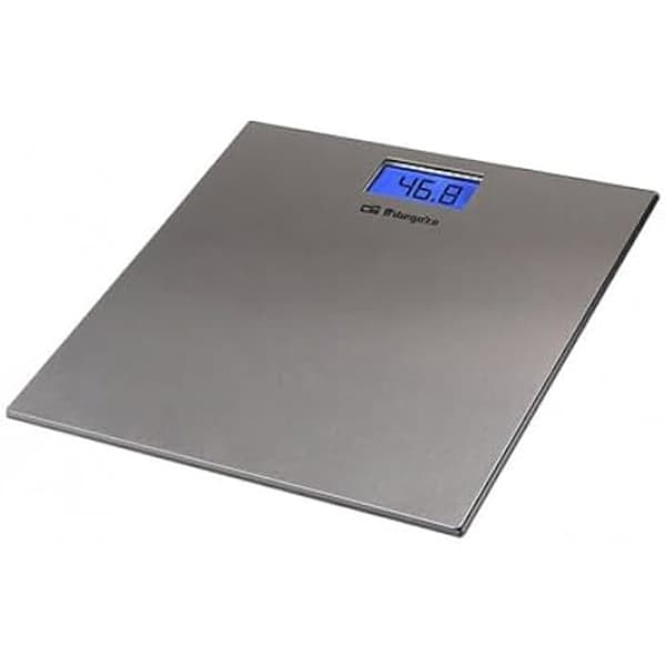 Badrumsvåg - ORBEGOZO - PB 2222 - Kapacitet 150 kg - LCD-skärm - INOX-yta