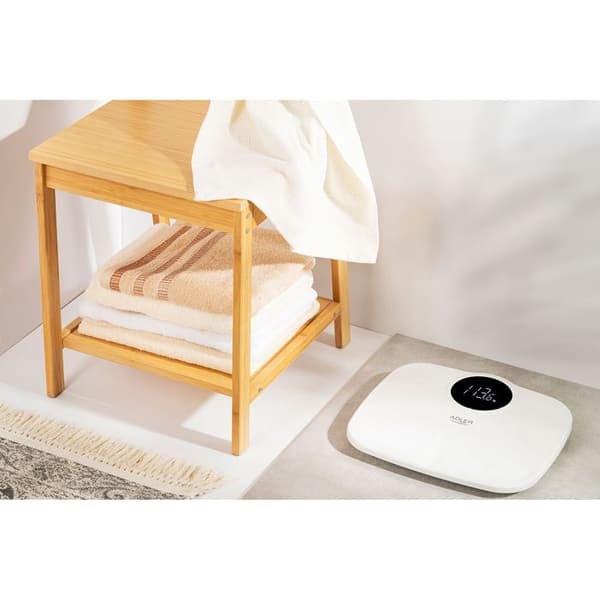 Digital Personvåg Hög Precision 180 kg, LED-Skärm, Automatisk Avstängning Adler AD8172W Vit 04202