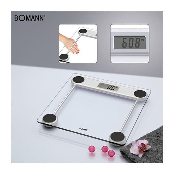 Digital personvåg - BOMANN - PW 1417 CB - Kapacitet 150 kg - Gradering 100 g - LCD-display