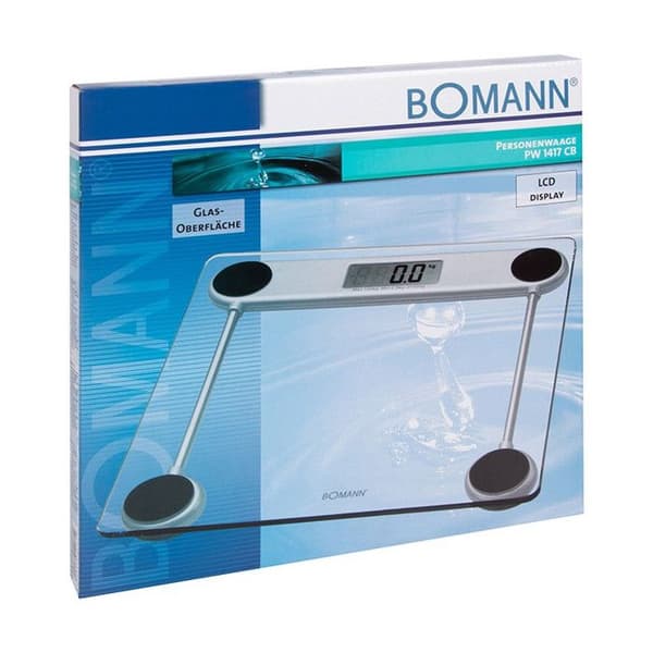 Digital personvåg - BOMANN - PW 1417 CB - Kapacitet 150 kg - Gradering 100 g - LCD-display