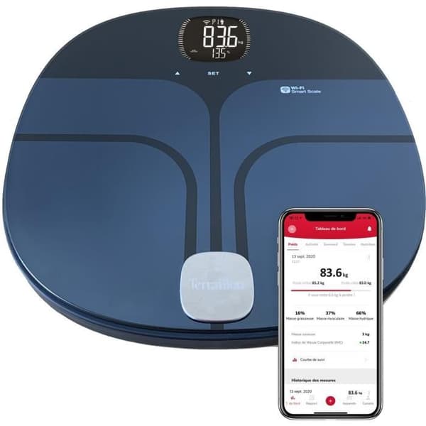 Personvåg - Terraillon - MASTER COACH - Elektronisk, WIFI ansluten - Impedansmätare - BMI - Massanalys