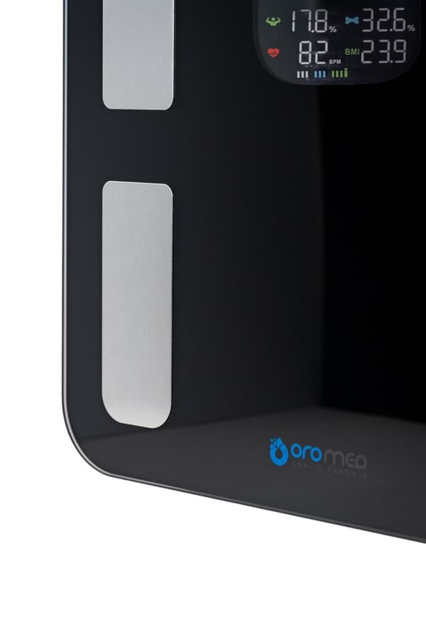 Elektroninen kylpyhuonevaaka OROMED ORO-BLUETOOTH SMART musta