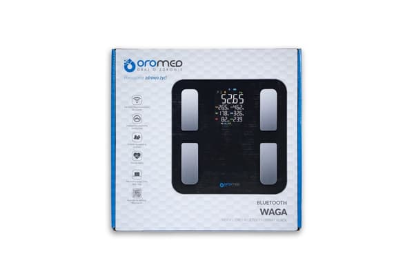 Elektroninen kylpyhuonevaaka OROMED ORO-BLUETOOTH SMART musta