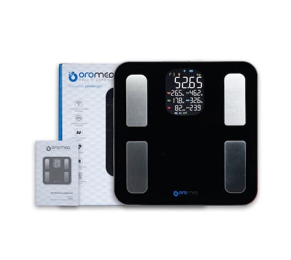 Elektroninen kylpyhuonevaaka OROMED ORO-BLUETOOTH SMART musta
