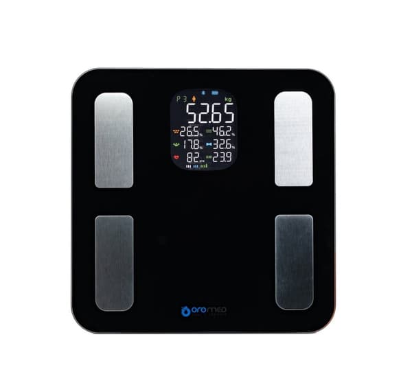 Elektroninen kylpyhuonevaaka OROMED ORO-BLUETOOTH SMART musta