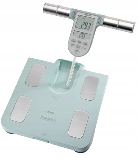 OMRON-vaaka kehonkoostumusanalysaattorilla, turkoosi, 1 kpl