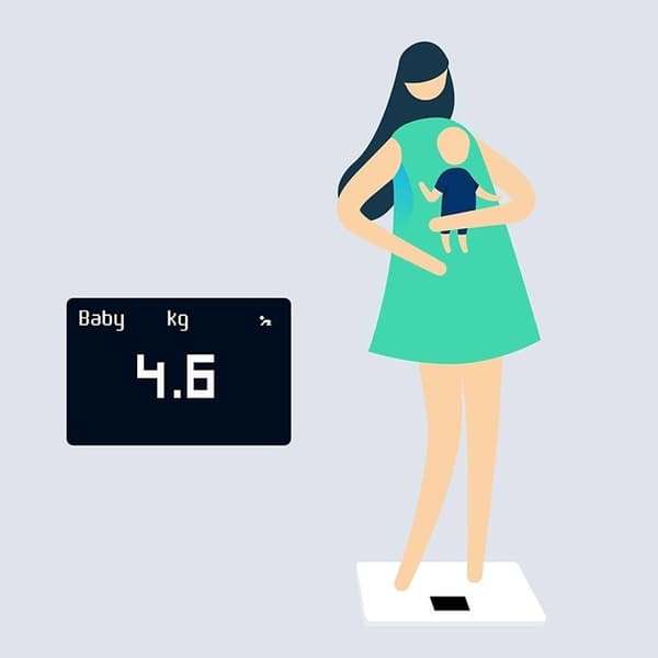 Personlig våg Body Blanc ansluten våg - Kroppssammansättningsanalys, Multi-User