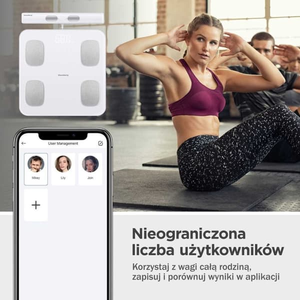 Analyyttinen kylpyhuonevaaka Älykäs iOS Android Klausberg Kb-7853 Lumarko!
