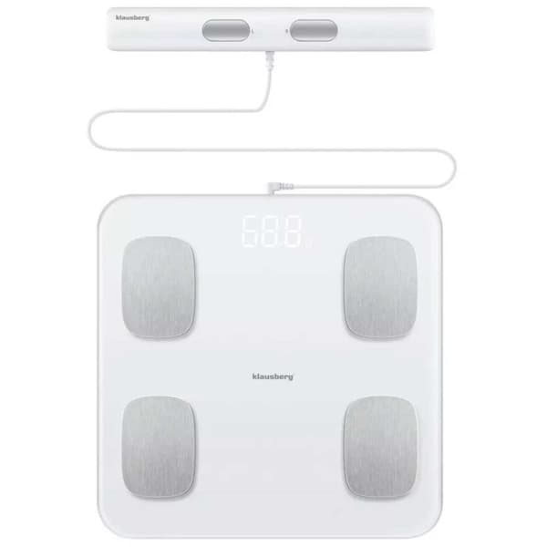 Analyyttinen kylpyhuonevaaka Älykäs iOS Android Klausberg Kb-7853 Lumarko!