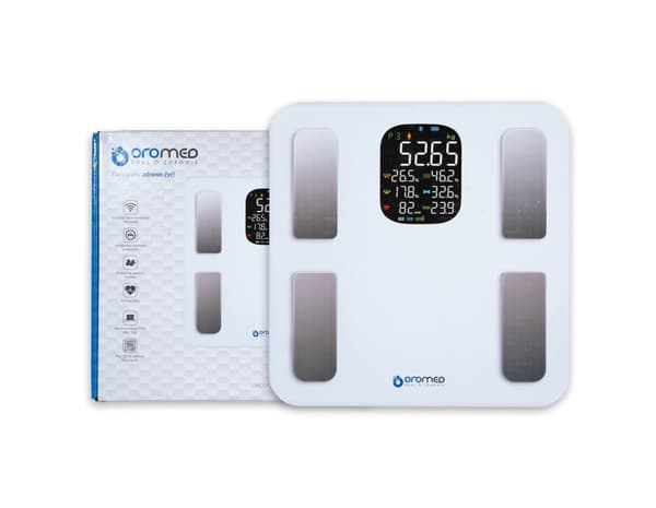 Elektronisk badevægt OROMED ORO-BLUETOOTH SMART hvid