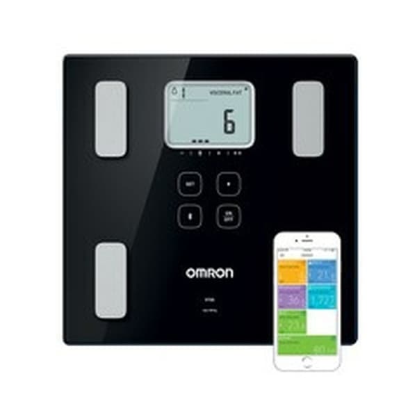 Digital badevægt Omron HBF-222T-EBK Sort 34 x 32 x 8 cm