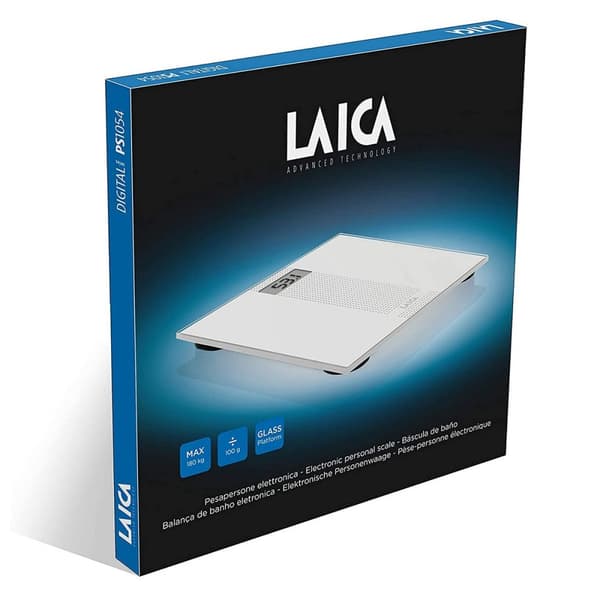 Digital Badrumsvåg LAICA PS5014 Vit Glas 180 kg