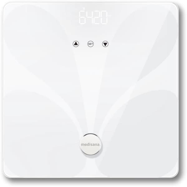 Uppkopplad våg medisana BS 412 Impedansmätare Bluetooth Kroppsanalys max 180 kg