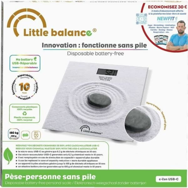 Digital Badrumsvåg Little Balance Zen