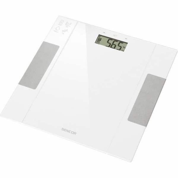 Digital Badrumsvåg Sencor Vit Glas 150 kg