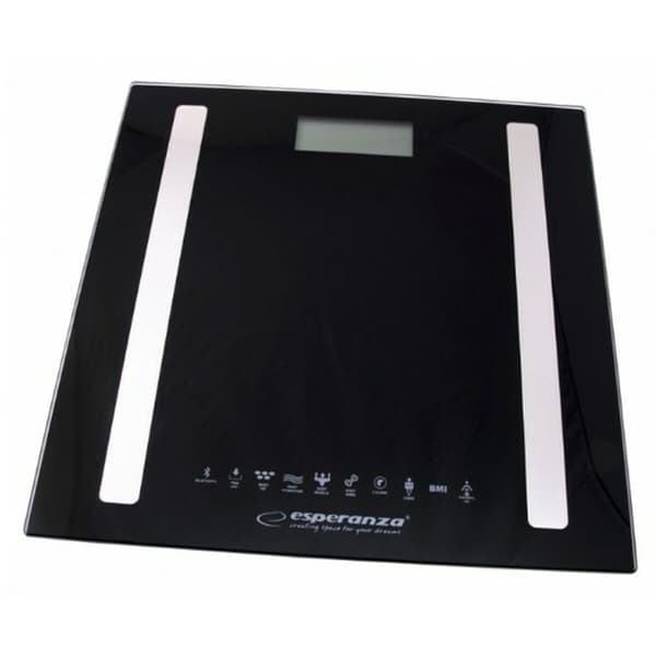 Digital badevægt Esperanza EBS016K Sort Glas Hærdet glas 180 kg (1 Dele)