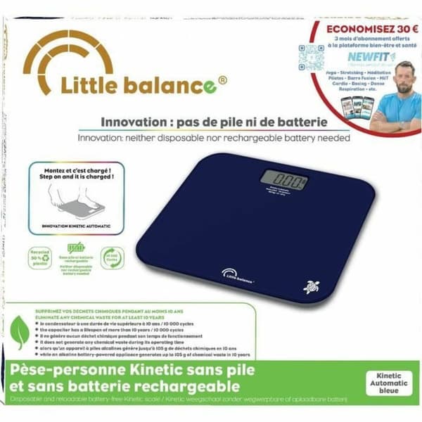 Digital badevægt Little Balance Kinetic Auto Blå