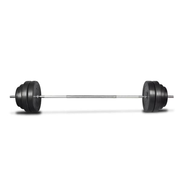 vidaXL vægtstang med vægtskiver 60 kg