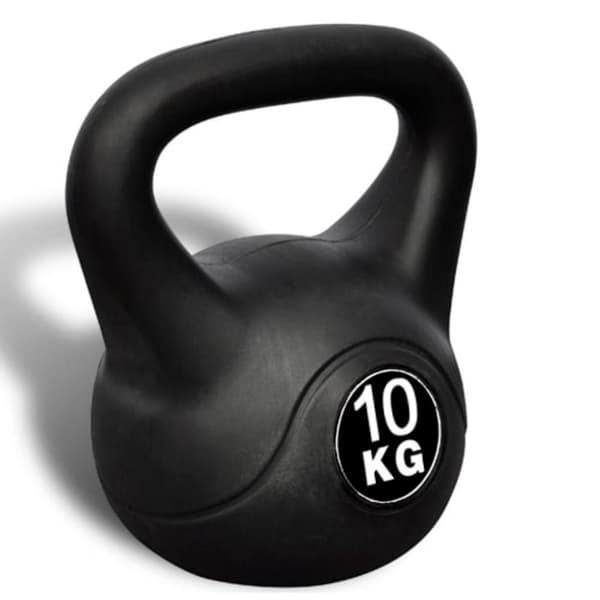 vidaXL Kettlebell plast skal 10 kg