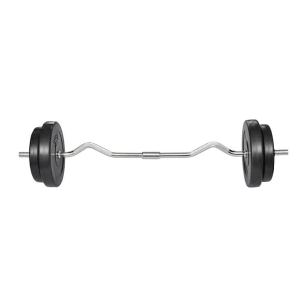 vidaXL Mutkatanko ja painot 30 kg