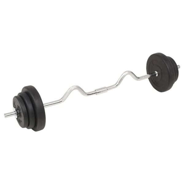 vidaXL vægtstangs- og håndvægtssæt 30 kg