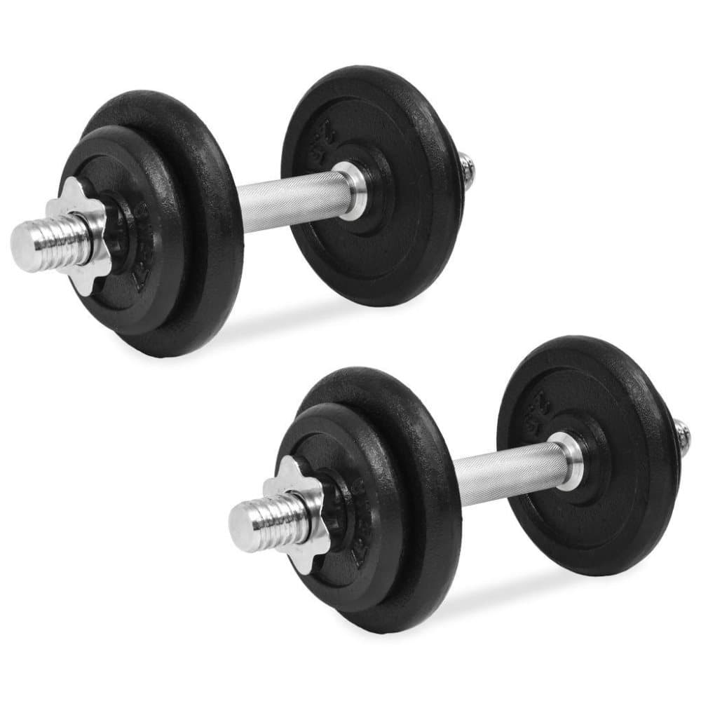 vidaXL Manualsett 20 kg 14 deler støpejern