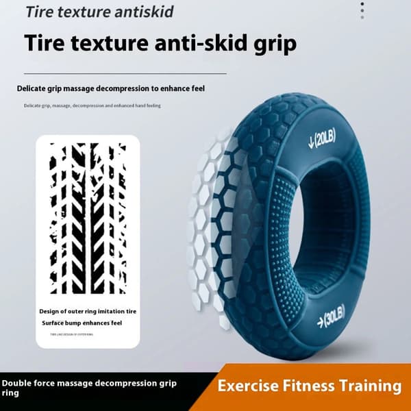 Käden otteen vahvistaja kyynärvarren sormi rannelihasten harjoittaja - 40-50 lb / sininen